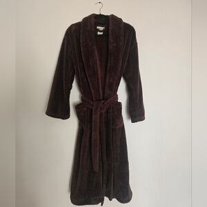 Pottery Barn Chocolate Brown Plush Robe